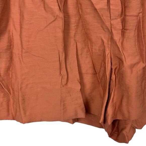 Banana Republic Women's Size 16 Pleated Orange Zip Fly NWT Shorts Blousy Dressy - Picture 4 of 16